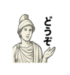 クラシカル彫刻のごあいさつ（個別スタンプ：10）