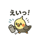 ドット絵オカメインコちゃん（個別スタンプ：5）