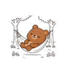 ぽかぽかクマさんの森のお昼寝日記（個別スタンプ：8）