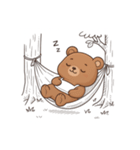 ぽかぽかクマさんの森のお昼寝日記（個別スタンプ：9）