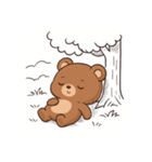 ぽかぽかクマさんの森のお昼寝日記（個別スタンプ：10）