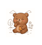 ぽかぽかクマさんの森のお昼寝日記（個別スタンプ：12）