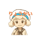 白いトイプードルの男の子（個別スタンプ：6）