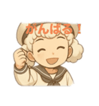 白いトイプードルの男の子（個別スタンプ：23）