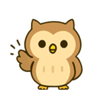 フクロウのフクちゃんで～す（個別スタンプ：5）
