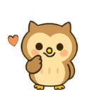 フクロウのフクちゃんで～す（個別スタンプ：9）