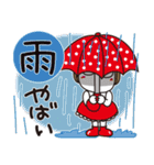 はな子✿年中の防災と災害級の天気。（個別スタンプ：1）