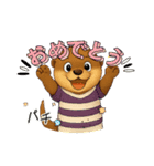 カワウソさんラグビー初めました（個別スタンプ：6）