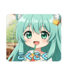 どこでも盛り上がりたいみなみちゃん（個別スタンプ：10）