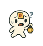 お札ゴーストくんの夜回り（個別スタンプ：14）