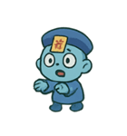 ちび幽霊 提灯ダンス（個別スタンプ：1）