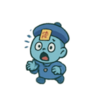ちび幽霊 提灯ダンス（個別スタンプ：4）
