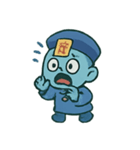 ちび幽霊 提灯ダンス（個別スタンプ：6）