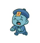 ちび幽霊 提灯ダンス（個別スタンプ：9）