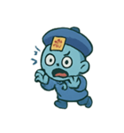 ちび幽霊 提灯ダンス（個別スタンプ：15）
