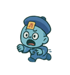 ちび幽霊 提灯ダンス（個別スタンプ：16）