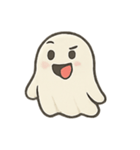 ぷかぷかゴーストの反応まつり（個別スタンプ：4）