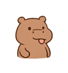 ぼんやりカバのモカ（個別スタンプ：4）