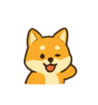 おちゃめ柴犬 リアクションパレード（個別スタンプ：4）