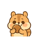 ほっぺぷくぷくリスのミミ（個別スタンプ：3）