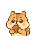 ほっぺぷくぷくリスのミミ（個別スタンプ：5）