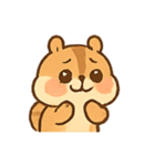 ほっぺぷくぷくリスのミミ（個別スタンプ：15）