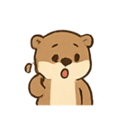 おちゃめカワウソの感情スプラッシュ（個別スタンプ：1）