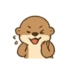 おちゃめカワウソの感情スプラッシュ（個別スタンプ：2）