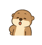 おちゃめカワウソの感情スプラッシュ（個別スタンプ：6）