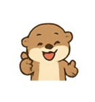 おちゃめカワウソの感情スプラッシュ（個別スタンプ：11）