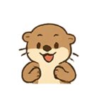 おちゃめカワウソの感情スプラッシュ（個別スタンプ：12）