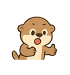 おちゃめカワウソの感情スプラッシュ（個別スタンプ：14）