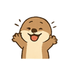 おちゃめカワウソの感情スプラッシュ（個別スタンプ：16）