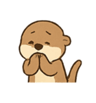 おちゃめカワウソの感情スプラッシュ（個別スタンプ：24）