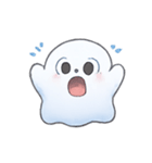 小さなゴーストBoochaのパニック劇場（個別スタンプ：1）