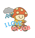 きのこ鬱モード (えいご) Ver2（個別スタンプ：3）