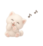 モフモフ白ネコ（個別スタンプ：37）