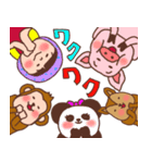 ほっかむり花ちゃんと動物たち12（個別スタンプ：11）