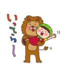 ほっかむり花ちゃんと動物たち12（個別スタンプ：29）