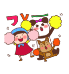 ほっかむり花ちゃんと動物たち12（個別スタンプ：32）