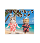 夏♡エッホエッホ♪ネコたちにゃんだふる～（個別スタンプ：2）