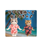 夏♡エッホエッホ♪ネコたちにゃんだふる～（個別スタンプ：15）