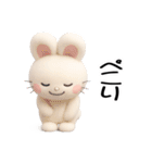 おはうさ再び【ぷっくり3D】（個別スタンプ：30）