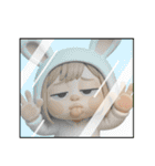 チビうさぎのギャグ満載デカ文字スタンプ（個別スタンプ：31）