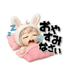 チビうさぎのギャグ満載デカ文字スタンプ（個別スタンプ：37）