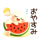 3D風ふわまる 一生使える！夏スタンプ（個別スタンプ：7）