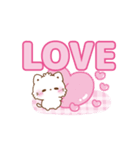 愛が詰まったデカ文字＊もこねこ（個別スタンプ：4）
