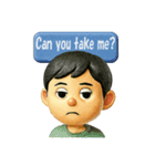 そうちゃん笑顔スタンプ 英語ミックス版（個別スタンプ：4）