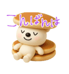 mottoのVくまさんとパンケーキ♡毎日♪（個別スタンプ：3）