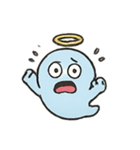 七月の光輪ゴーストちゃん大集合（個別スタンプ：1）